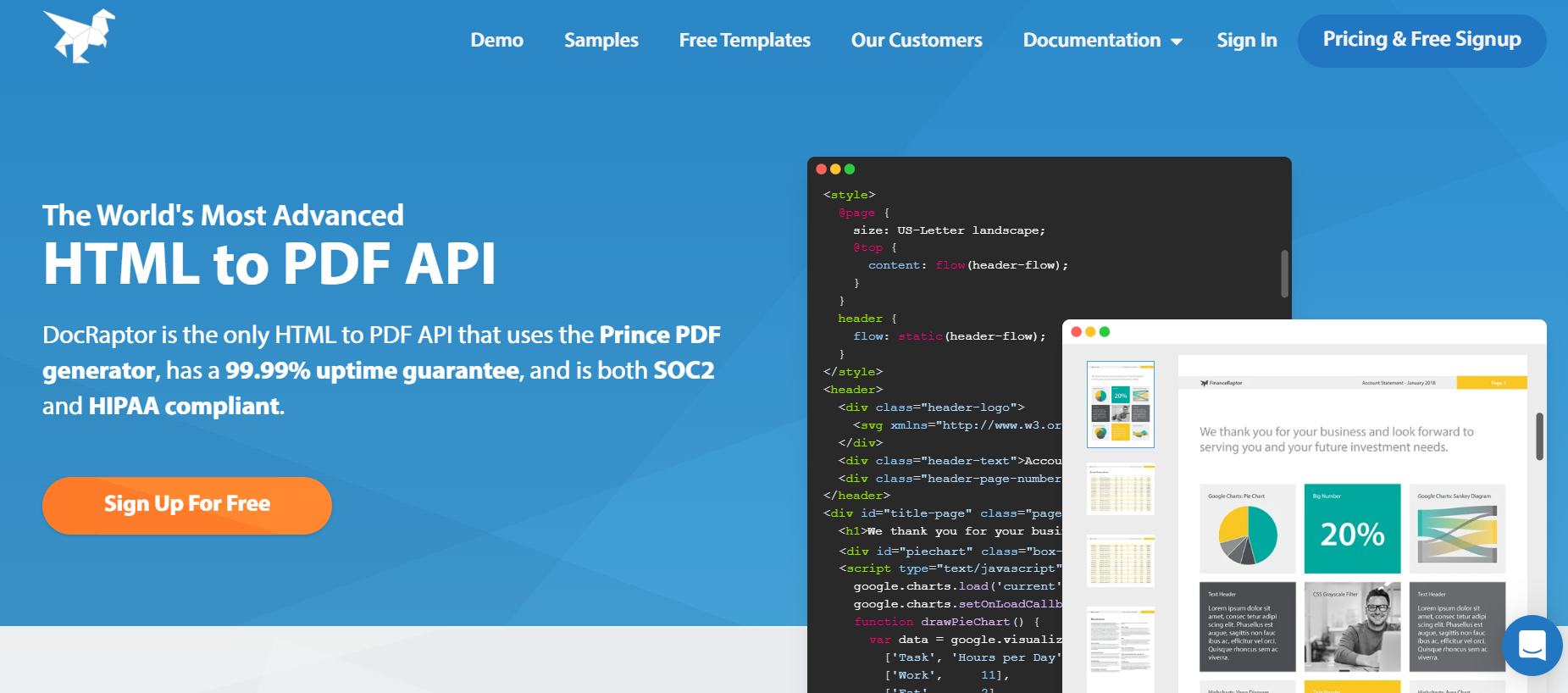 CustomJS vs. DocRaptor